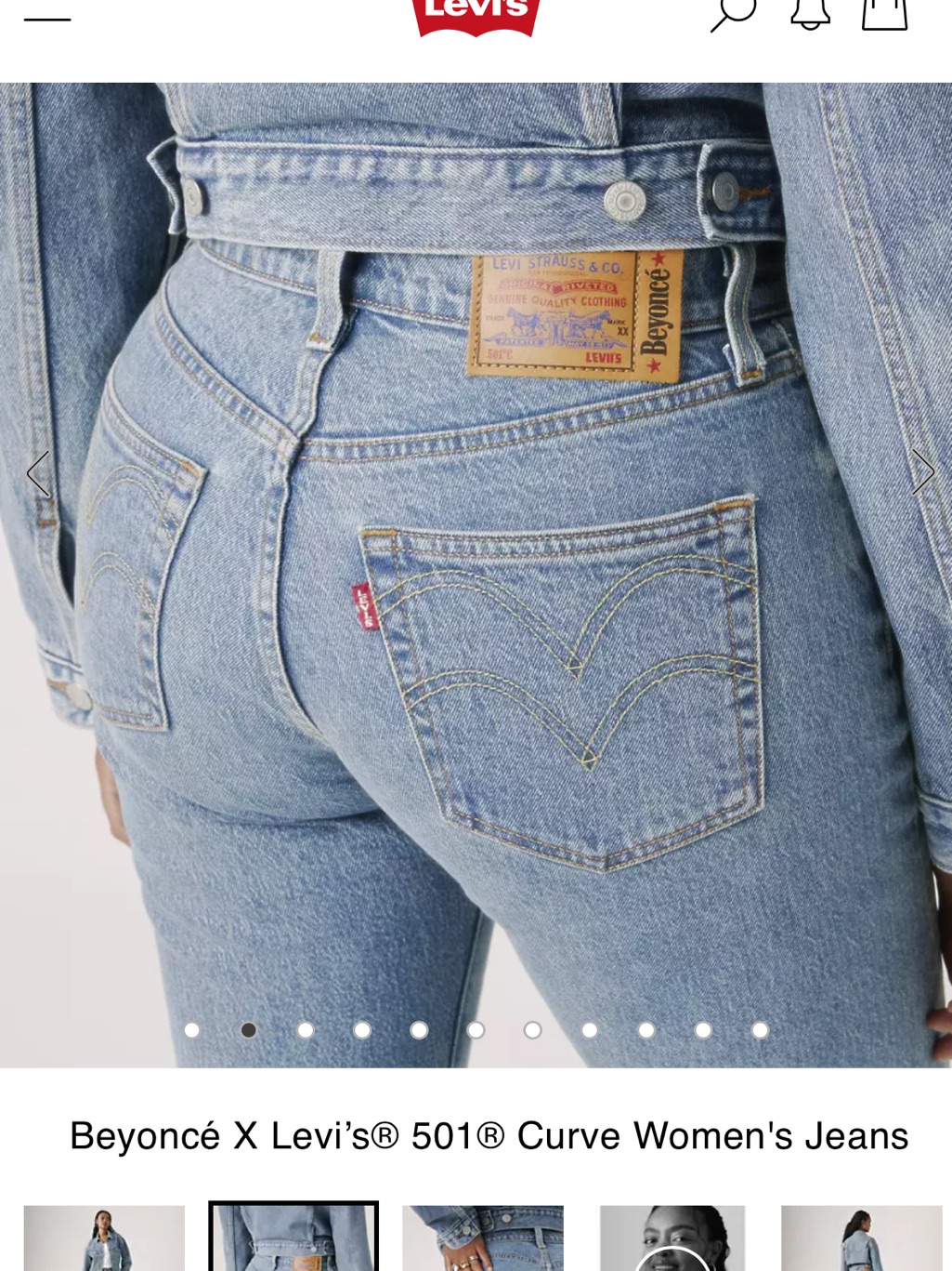 Levi's Light Blue Straight Leg Women's Jeans